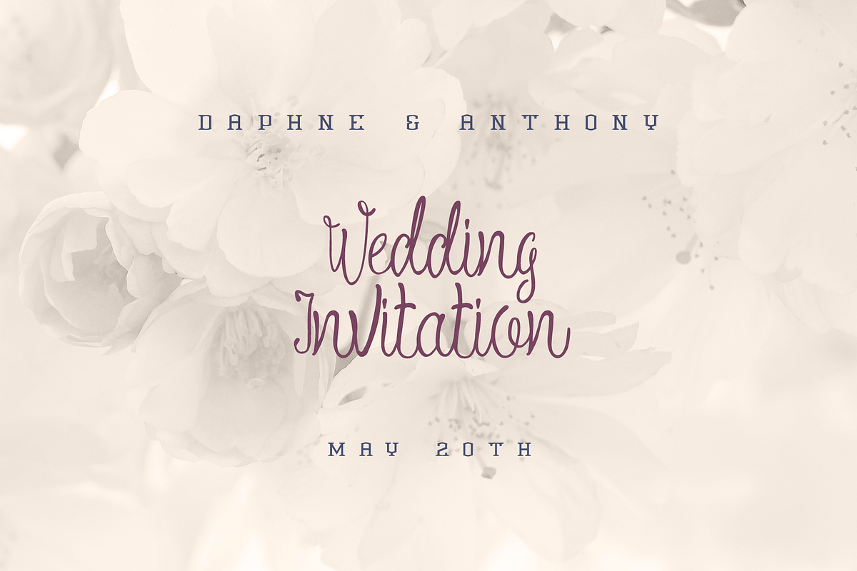 Daphne Font preview 3