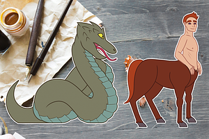 16 Mythical Creatures Clip Art