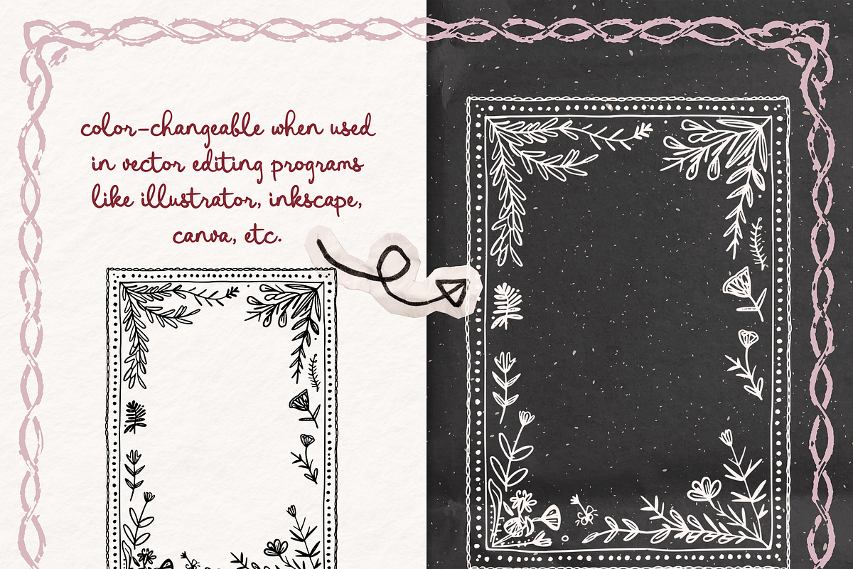 Cottagecore Borders, Frame Set, an Object Illustration by The October Creative (Photo 2 of 6)
