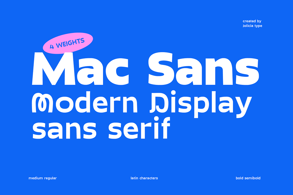 Mac Sans | Display Sans Serif Font, a Sans Serif Font by Jolicia Type (Photo 1 of 11)