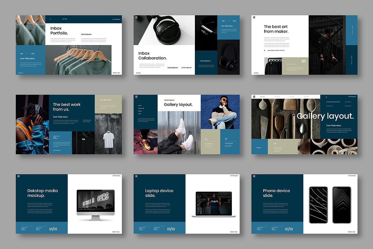 Inbox - Business Google Slide, a Presentation Template by Dens Creative Studio (Photo 6 of 6)