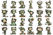 Christmas Cat Clipart Bundle, an Illustration by Daily.Designs (Thumbnail 4 of 5)