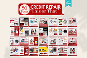 Credit Repair - Canva Templates, a Social Media Template by Viral Content Design (Thumbnail 3 of 14)