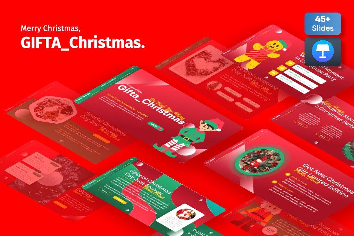 Gifta - Xmas Event Keynote, a Presentation Template by Dhabee (Photo 1 of 7)
