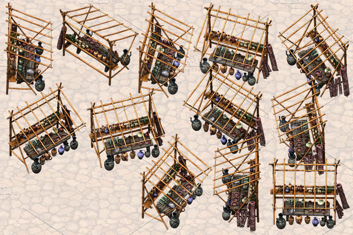 Isometric Ancient City Pack, an Object Graphic by Beatheart Creative Studio (Photo 67 of 77)
