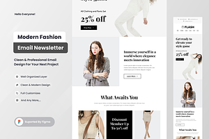Flash - Fashion Email Newsletter, a Templates & Theme by SquidPixey