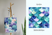 Mermaidcore Seamless Patterns, a Pattern Graphic by Anna Design Studio (Thumbnail 6 of 7)
