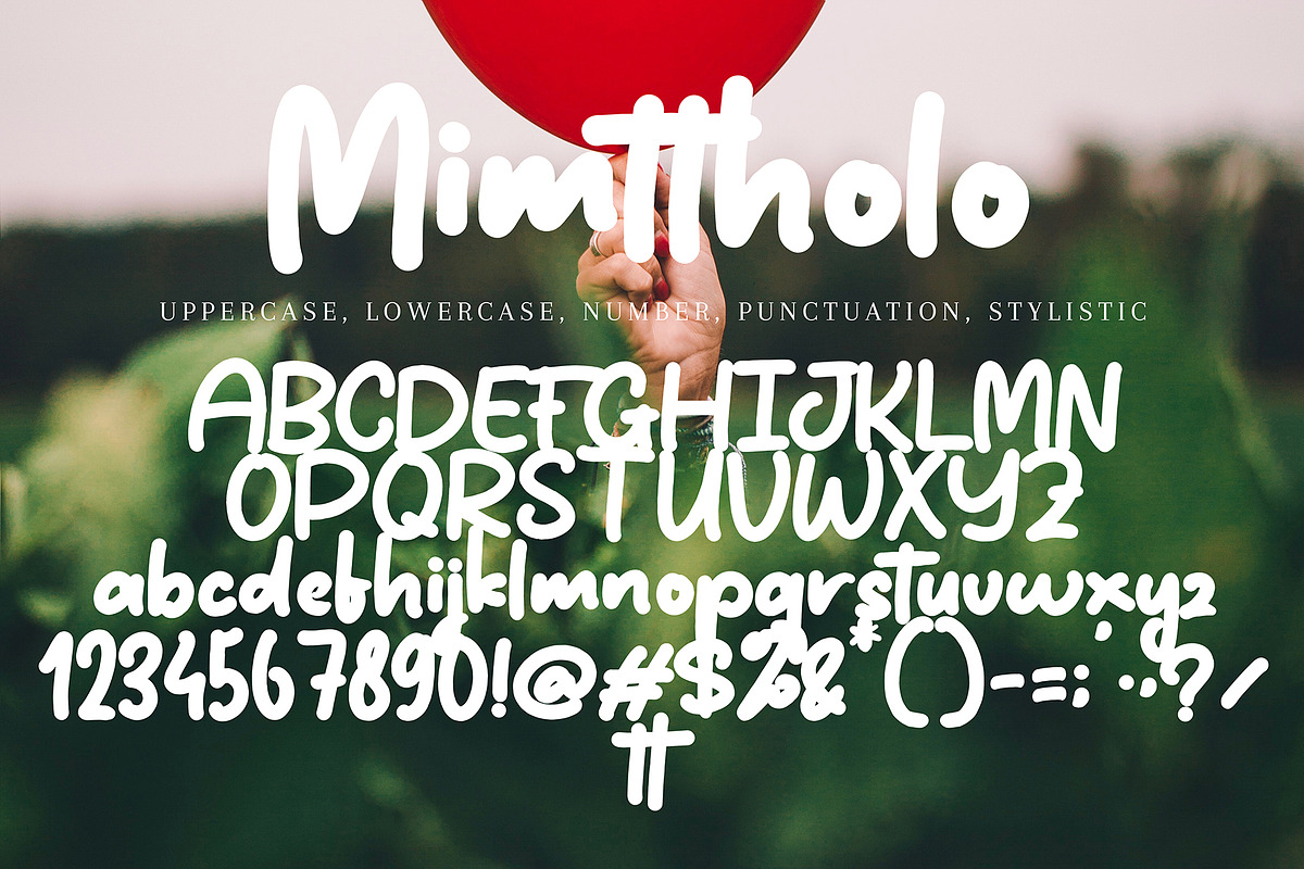 Mimttholo, a Handwritten Font by pineungtype (Photo 6 of 6)