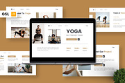 Yoga - Sport Google Slide, a Presentation Template by Deepslide Studio (Thumbnail 1 of 4)