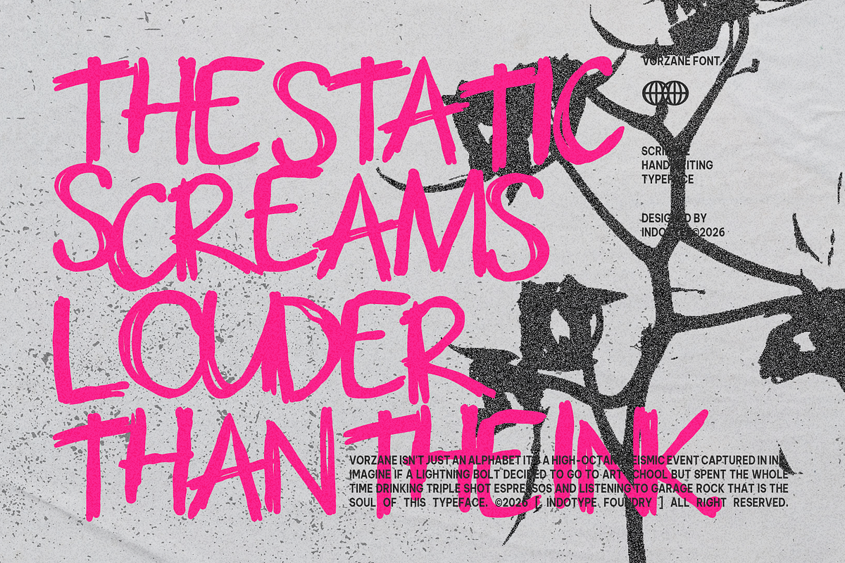 Vorzane - Scribble Handwriting Font, a Handwritten Font by Indotype Foundry (Photo 5 of 10)