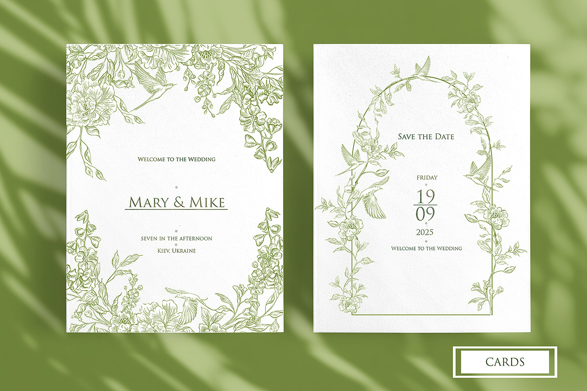 Graphic Pink&Green Wedding Collectio, an Object Graphic by Knopazyzy (Photo 3 of 24)