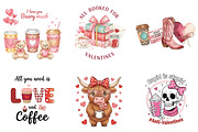 New Valentine Coffee Sublimation, an Illustration by DreamArtGraphic (Thumbnail 3 of 4)