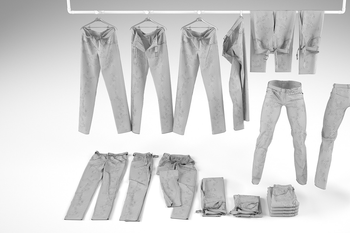 Jeans collection 3D model, a Characters & Person 3D Model by mrGarret (Photo 4 of 19)