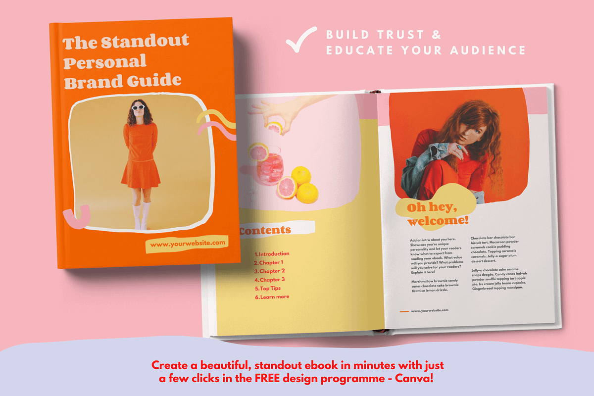 Bold & badass | Colorful Canva Ebook, a Magazine Template by Kurly Creative (Photo 7 of 12)