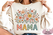 Floral Mama PNG, Boho Wildflower Des, an Illustration by Daily.Designs (Thumbnail 4 of 5)