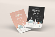 Merry Christmas Party Flyer, a Flyer Template by Pixel_Vision_Store (Thumbnail 1 of 4)