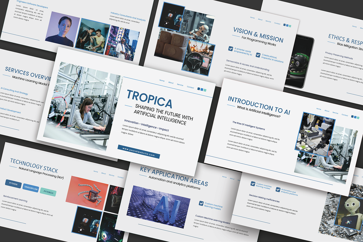 Tropica Artificial Intelligence, a Presentation Template by Caprio Studio (Photo 1 of 4)