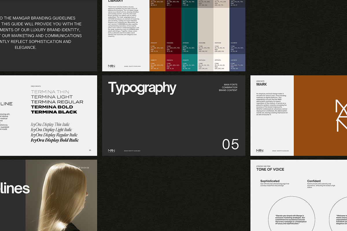 DANA Complete Brand Guidelines, a Branding & Logo Template by Aire Studio (Photo 2 of 9)