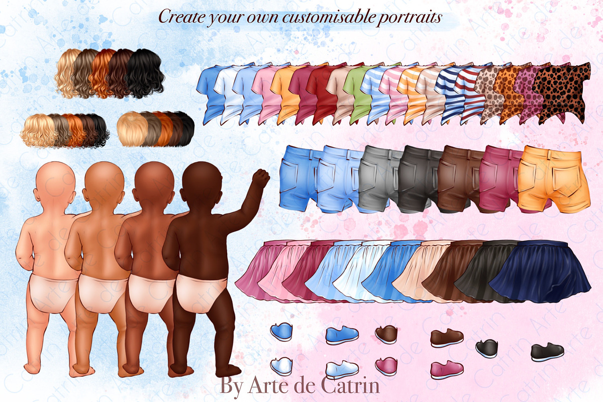 Our Huge Family Clipart, Parents, a Person Illustration by ArtedeCatrin (Photo 5 of 10)
