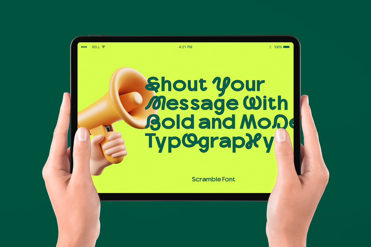 Scramble - Experimental Sans Family, a Sans Serif Font by agnyhasyastudio (Photo 5 of 17)