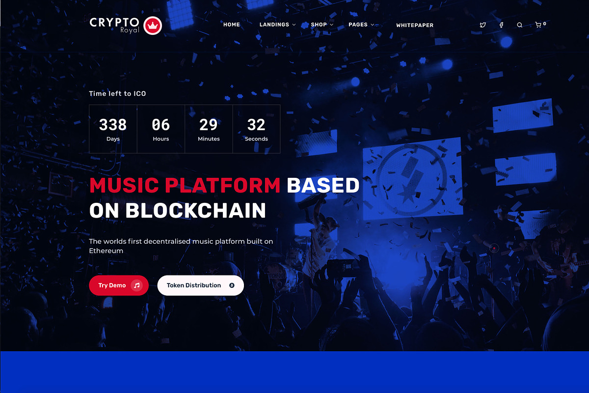 CryptoRoyal - Cryptocurrency Theme, a WordPress Template by FantasyThemes (Photo 2 of 6)