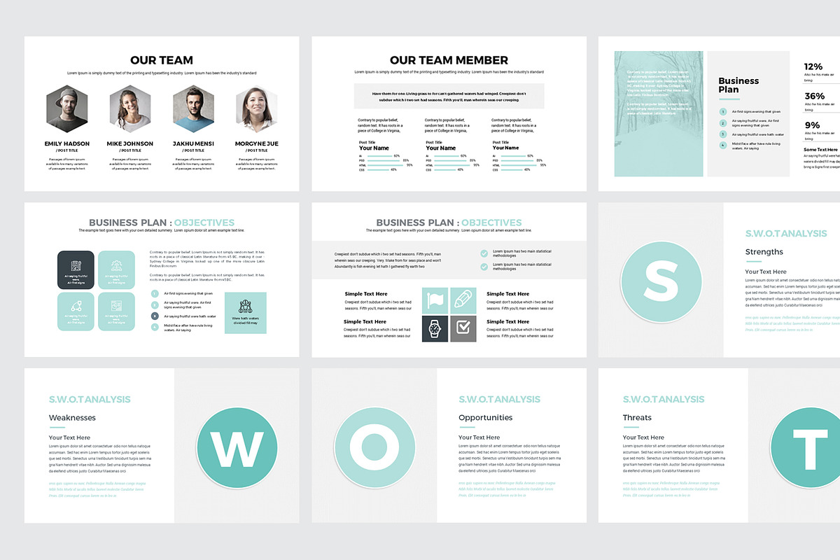 Modern Business Plan PowerPoint, a Presentation Template by RsmBoutique2021 (Photo 4 of 5)