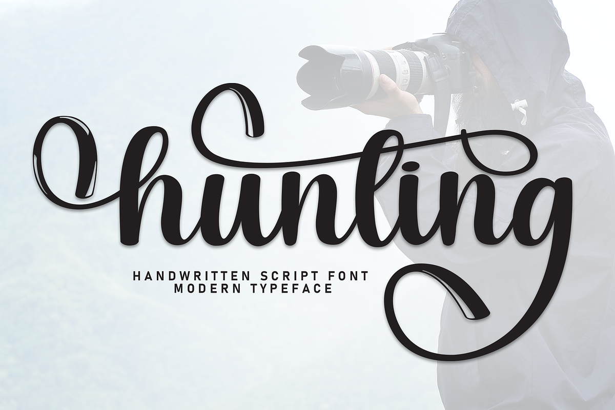 Hunting | Script Font, a Handwritten Font by Scratchones (Photo 1 of 9)