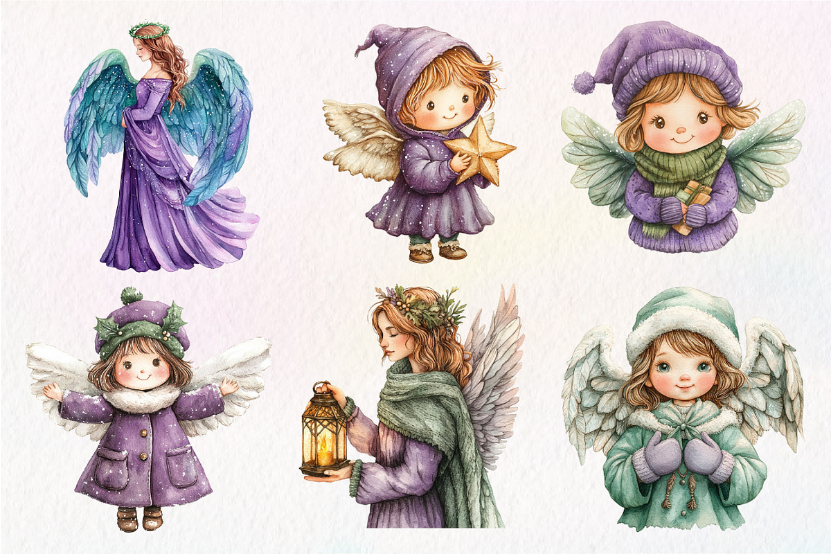 Winter Snow Angel Clipart, an Illustration by Dream Creation (Photo 6 of 7)