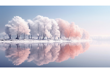 wood season color scene frosty ai, a Nature Photo by pikepicture