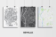 5 maps of Spanish cities, an Illustration by MaximGertsen (Thumbnail 4 of 9)
