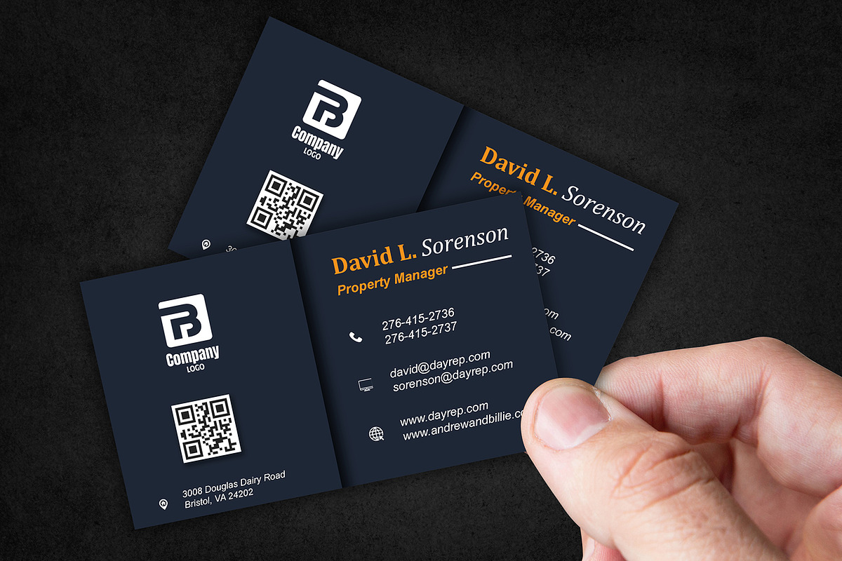 Bold Real Estate Card PSD preview 5