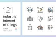 IIoT outline colored iconset, an Outline Icon by LAFS (Thumbnail 1 of 4)