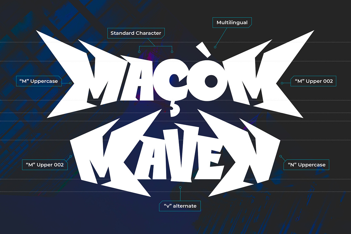 Kenzora – Superhero Game Logo Font, a Sans Serif Font by Typia Nesia (Photo 5 of 11)
