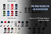 Hat Template - 6 Panel Hat, a Hat Mockup by Template Haven (Thumbnail 8 of 11)