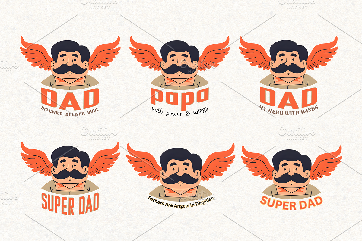 Father's Day PNG Bundle - Super Dad, an Object Graphic by Canvagator (Photo 2 of 4)