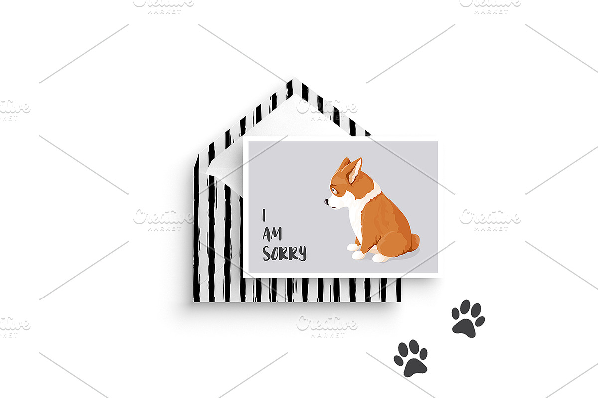 Lovely Corgi Dogs: cliparts & more, a Background Graphic by NKTN graphics (Photo 6 of 7)