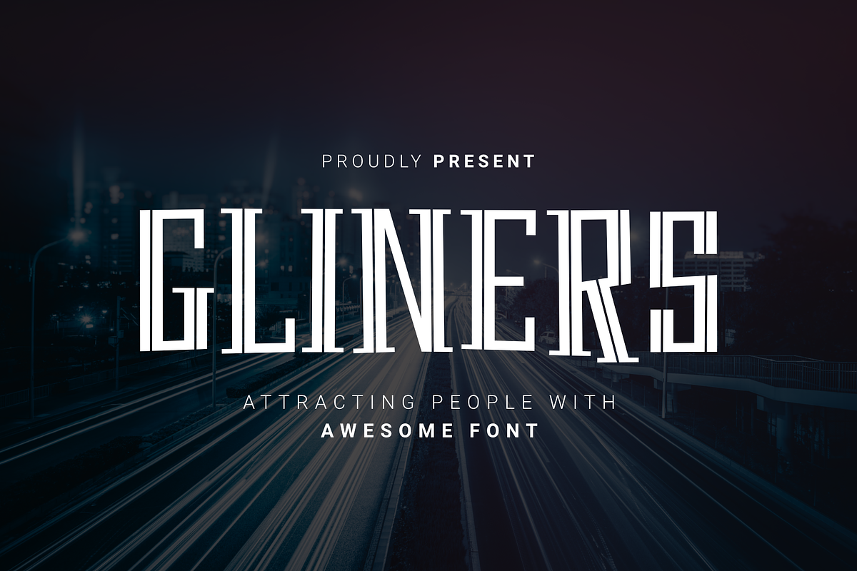Gliners, a Font by Dumadistyle (Photo 1 of 9)