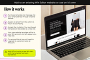 Dark Minimalistic Wix Sales Template, a Wix Template by Template Twist Shop (Thumbnail 5 of 10)