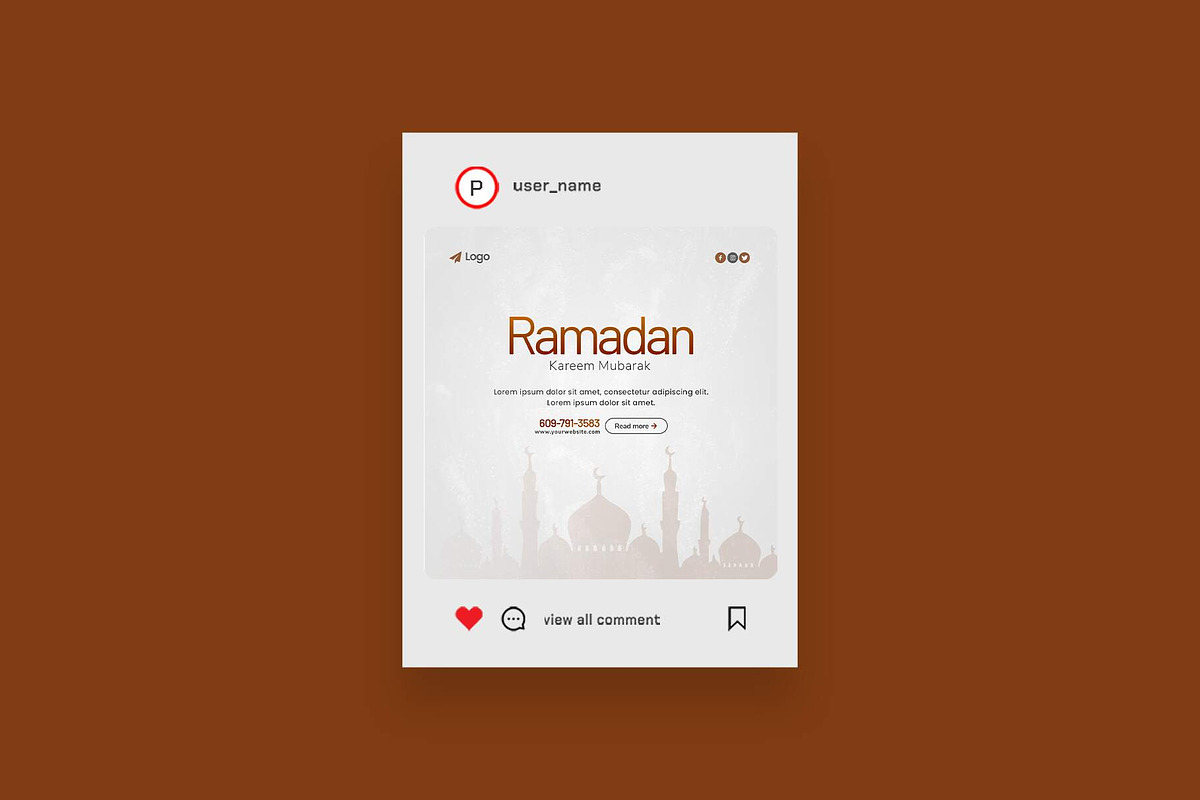 Ramadan Sale Promotion Post Template, a Social Media Template by Saman Osama (Photo 3 of 3)