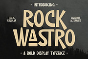 Rock Wastro Blod Display Typeface, a Sans Serif Font by Storytype Studio (Thumbnail 1 of 15)