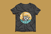 ship sinking in the ocean, an Illustration by gunaonedesign (Thumbnail 4 of 5)