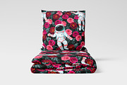 Astronaut and Flowers, a Pattern Graphic by GreyLilac (Thumbnail 3 of 7)