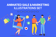 Animated Sale and Marketing, a Person Illustration by Prosymbols (Thumbnail 1 of 11)