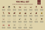 MEAT AND GRILL, a Food Illustration by Soir Creative (Thumbnail 7 of 7)