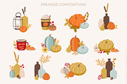 Autumn mood patterns&clipart bundle, a Food Illustration by Cozy pattern shop (Thumbnail 4 of 10)