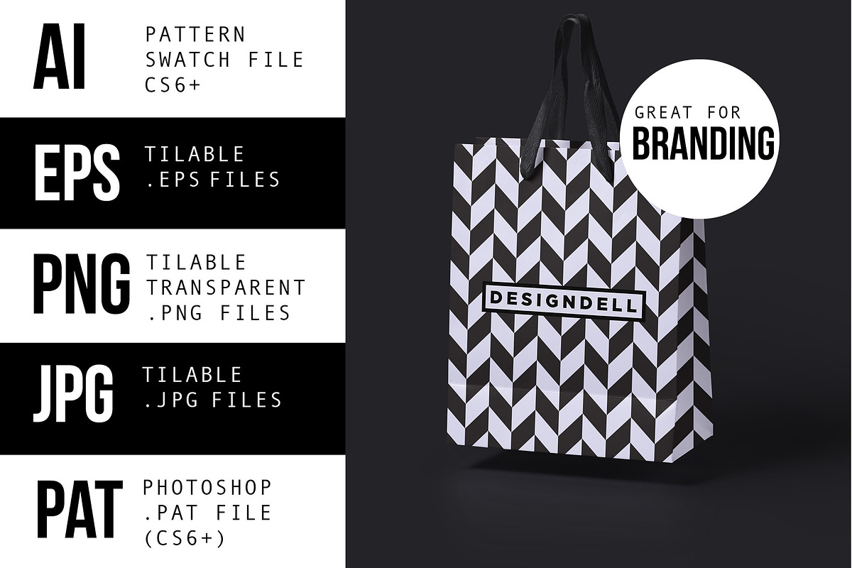 650 ESSENTIAL Vector Patterns, a Pattern Graphic by Designdell