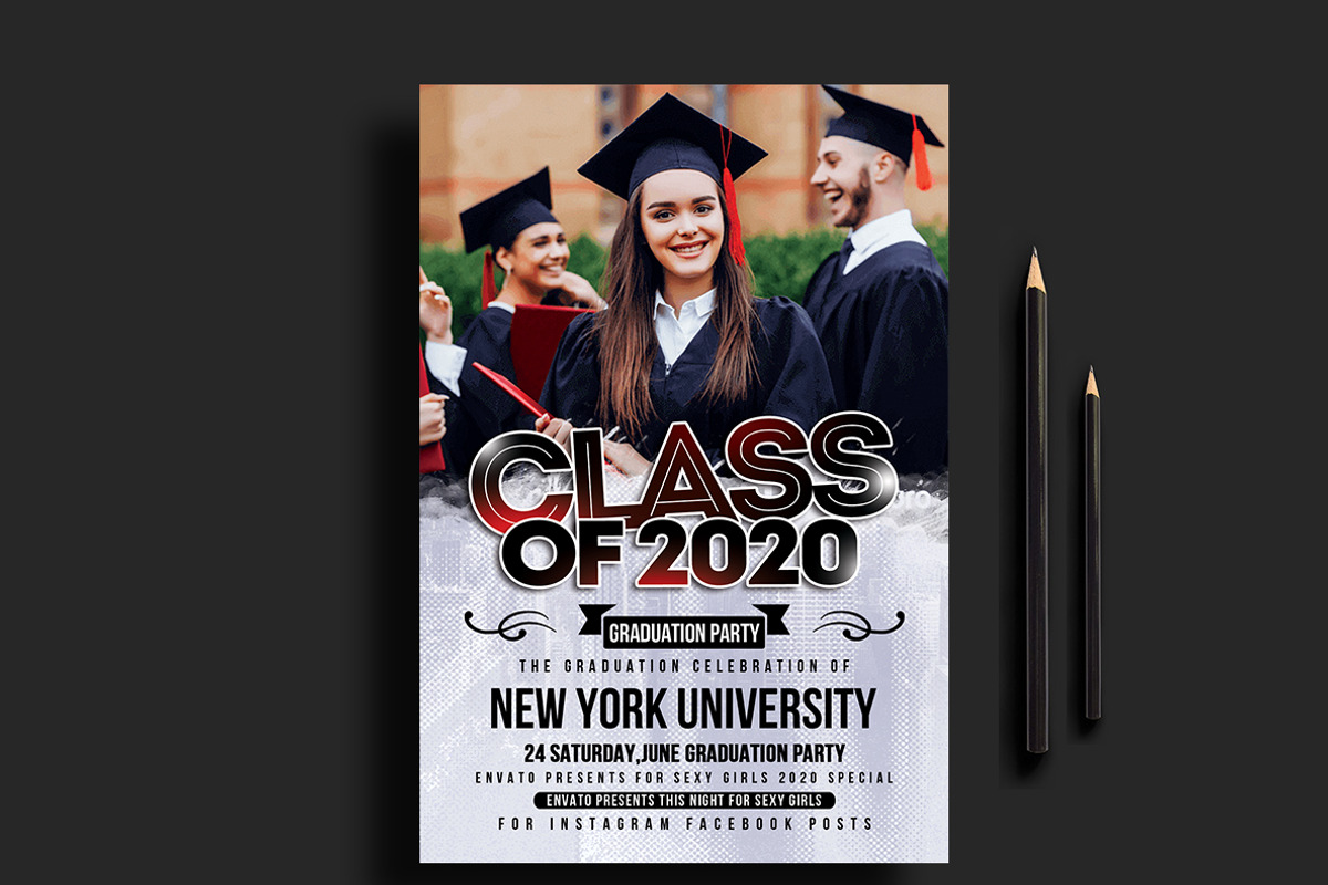 Graduation Invitation Bundle, an Invitation Template by AfzaalGraphics (Photo 8 of 19)