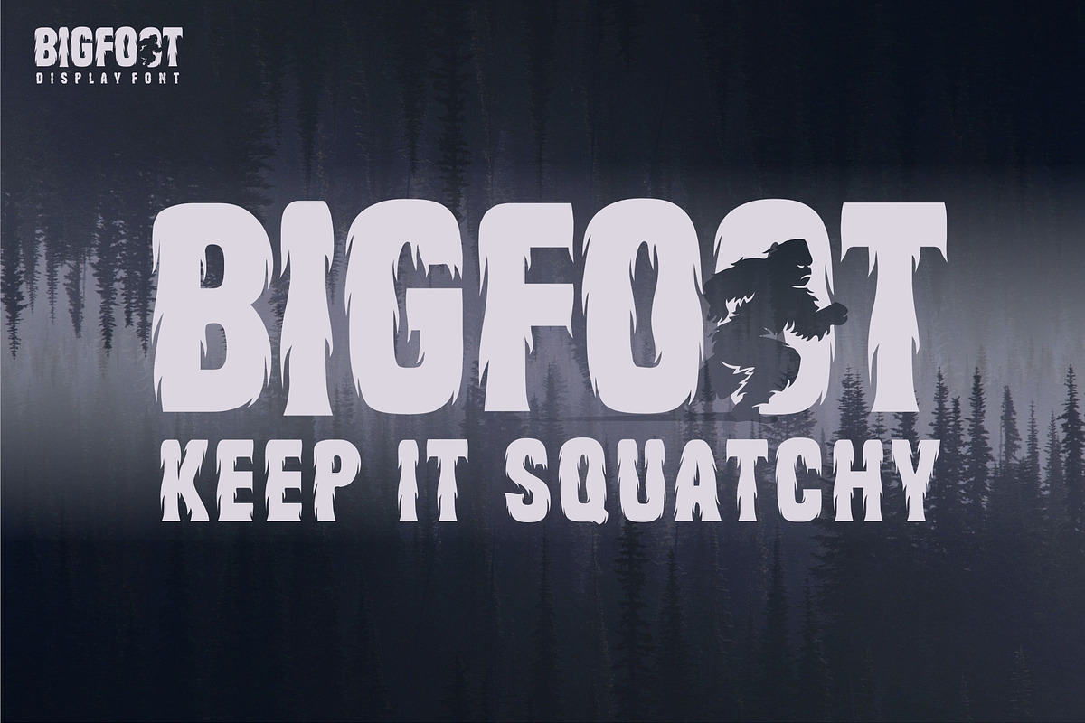BIGFOOT 2021, a Font by herulogo (Photo 5 of 7)