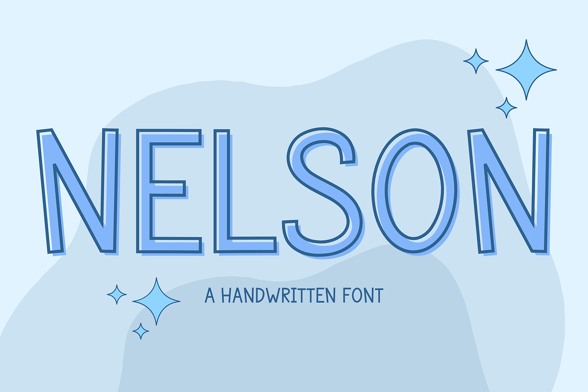 Nelson is a handwritten font, a Handwritten Font by Brown Cupple (Photo 1 of 6)