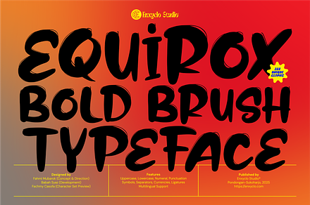 Equirox - Bold Brush Font